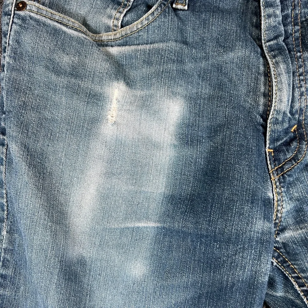 Levi's 541 Jeans Men 34X28 Blue Denim Cotton Stretch Mid Rise Athletic Taper Fit
